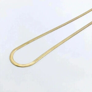 2.5MM Dainty Gold  Snake Chain Necklace 18k Gold Plated Chain Layering